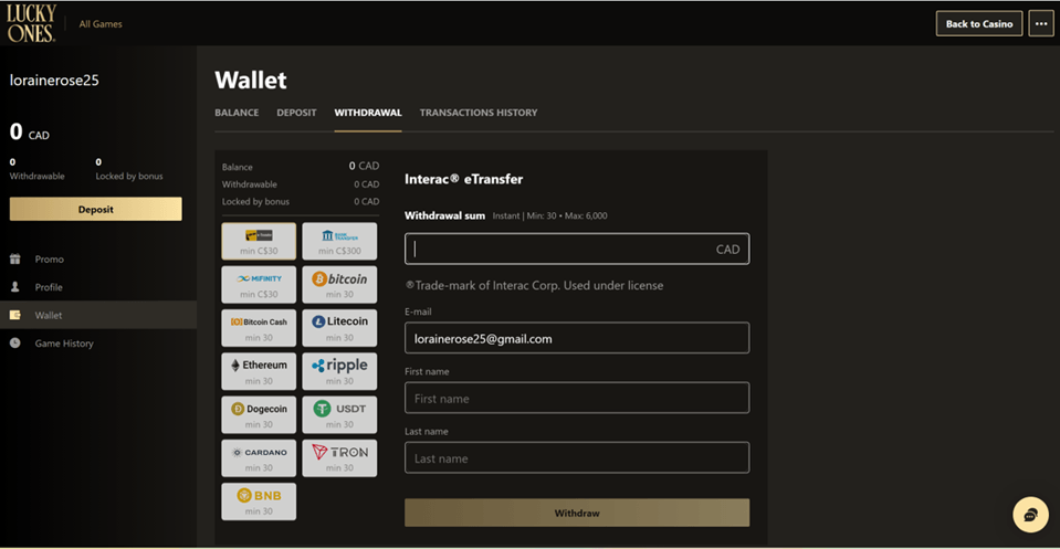 Banking Options and Payout Speeds