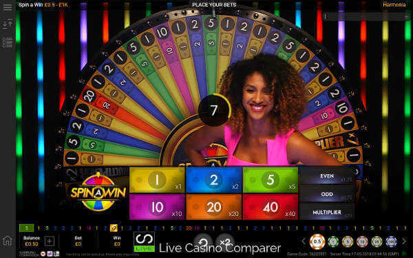 Live Casino at Spin