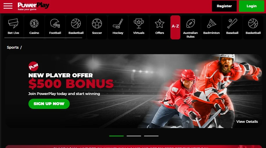 PowerPlay Sportsbook Review: 100% Welcome Bonus up to 500 CAD