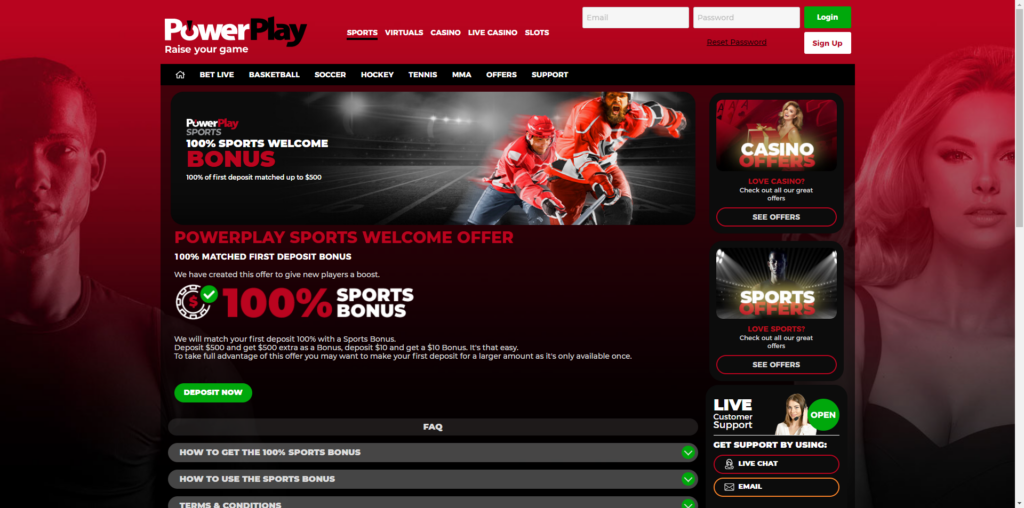 Available Sports and Betting Markets at PowerPlay